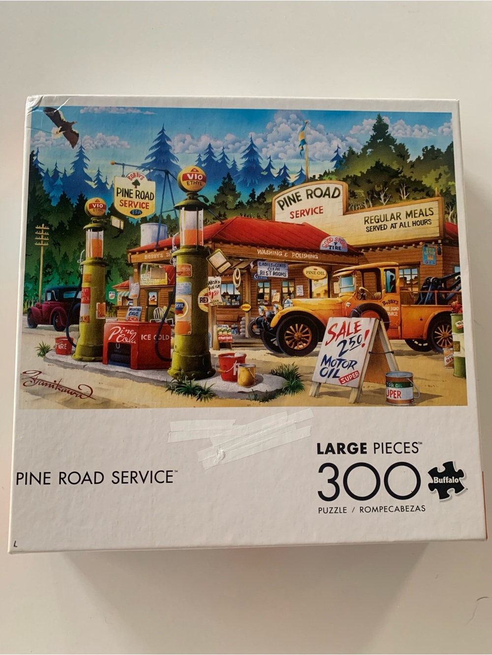Buffalo Games Pine Road Service 300-Piece Jigsaw Puzzle - Colorful